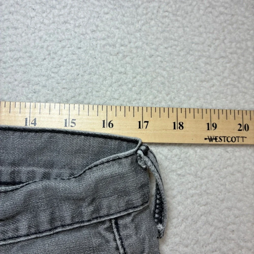 Y2K Levis 569 Loose Straight Jeans Men 34x30 Gray Faded Skater Baggy Paint